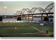 Centennial Bridge From The Ball Park